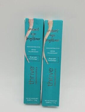 Lot 2 Thrive Brilliant Eye Brightener Highlighting Stick Stella Champagne Shimme